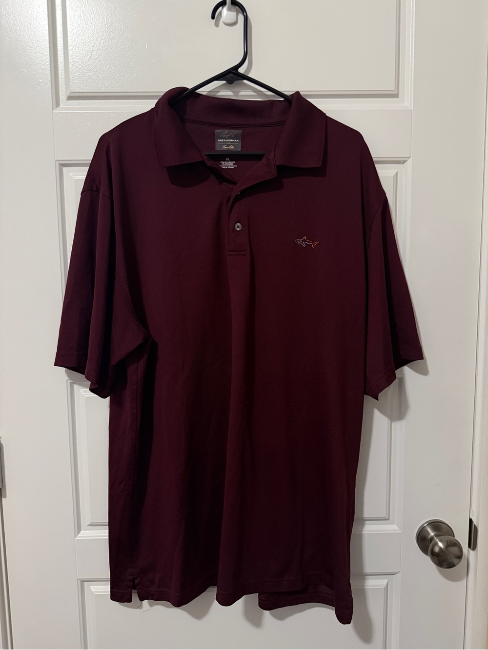 Greg Norman Collection Maroon Short-Sleeve Polo